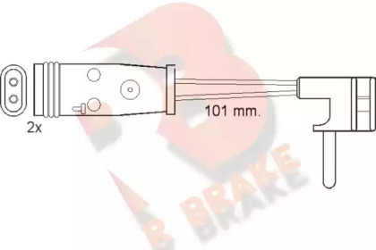 R BRAKE 610332RB